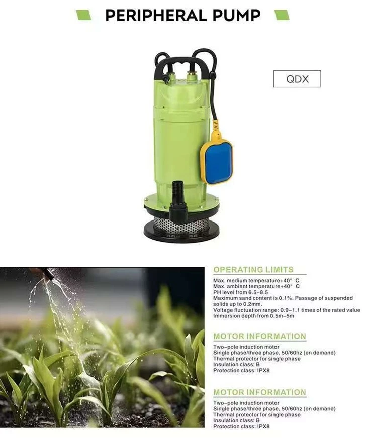 QDX25-12-1.5F Factory 2HP 1.5kw Irrigation Submersible Water Pump With Float Switch high quality QDX25-12-1.5F Factory 2HP 1.5kw Irrigation Submersible Water Pump With Float Switch high quality