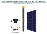 Pompa głębinowa 3DSD4-108-72-750 750w zasilana energią słoneczną, zasilana prądem stałym, do nawadniania